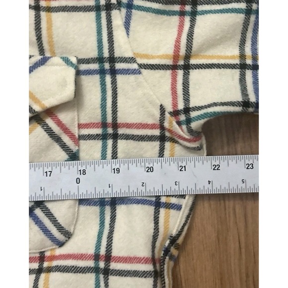 Vintage Pendleton Lobo Wool Flannel Shirt Men's Large Grid Plaid Elbow Patches - Picture 5 of 10